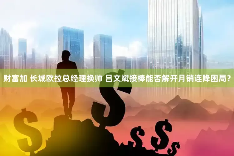 财富加 长城欧拉总经理换帅 吕文斌接棒能否解开月销连降困局？